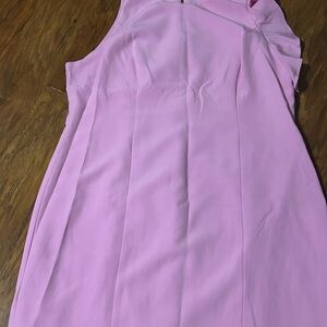 Elegant Pink Sleeveless Dress